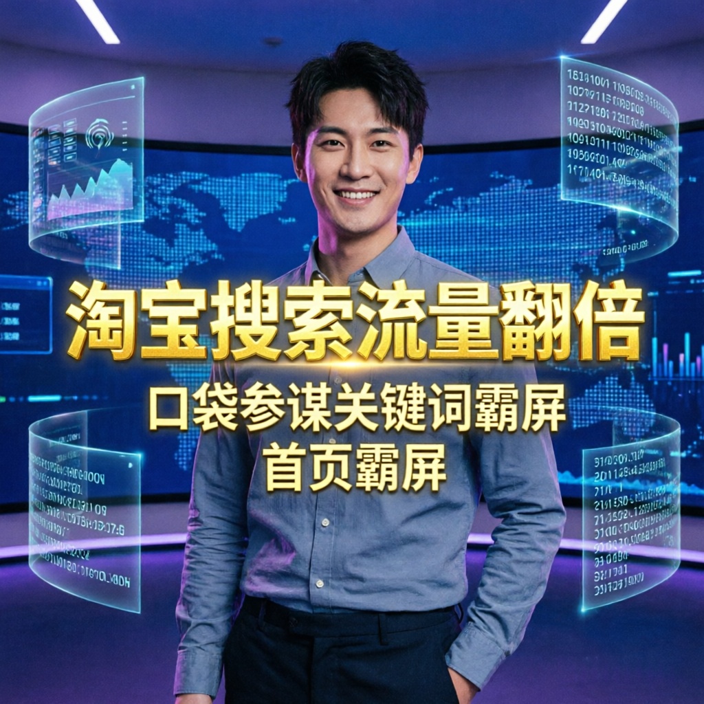 淘宝搜索流量翻倍：口袋参谋关键词霸屏+权重拉升，首页霸屏