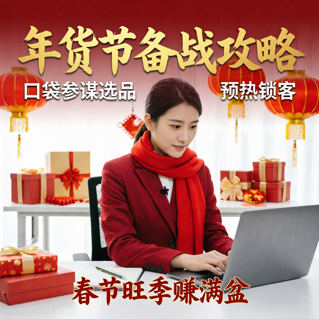 年货节备战攻略：口袋参谋选品+预热锁客，春节旺季赚满盆