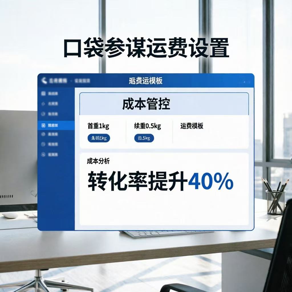 电商运费模板优化：口袋参谋运费设置+成本管控，转化率提升40%