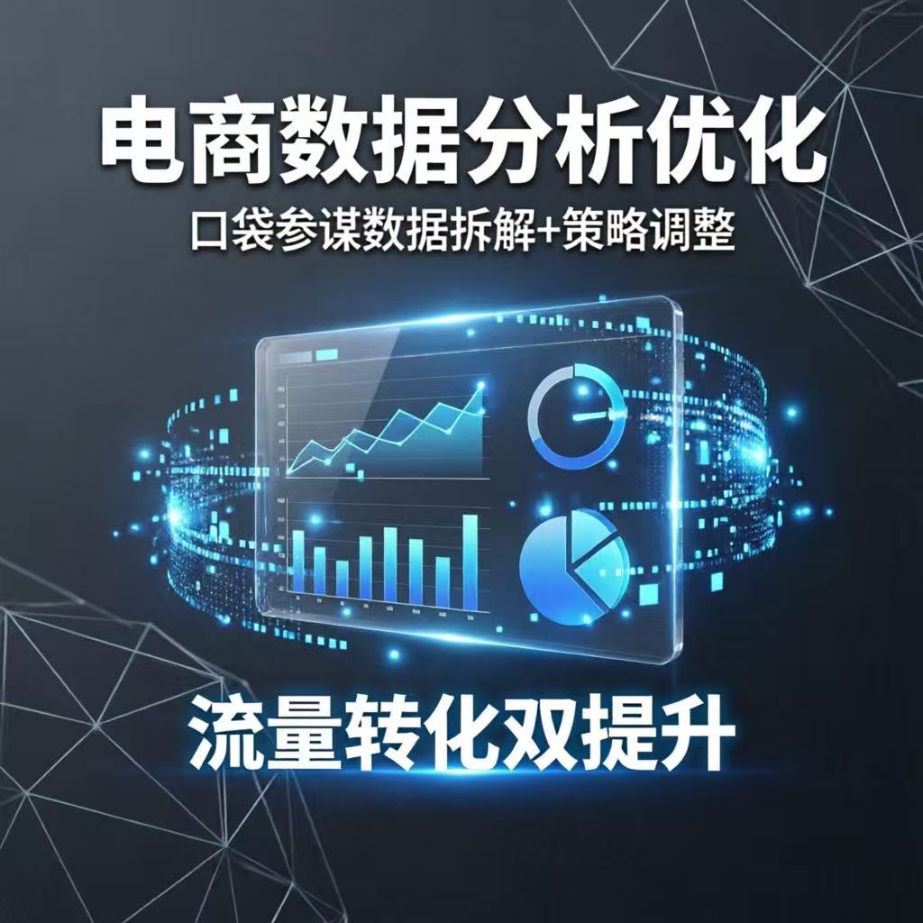 电商数据分析优化：口袋参谋数据拆解+策略调整，流量转化双提升