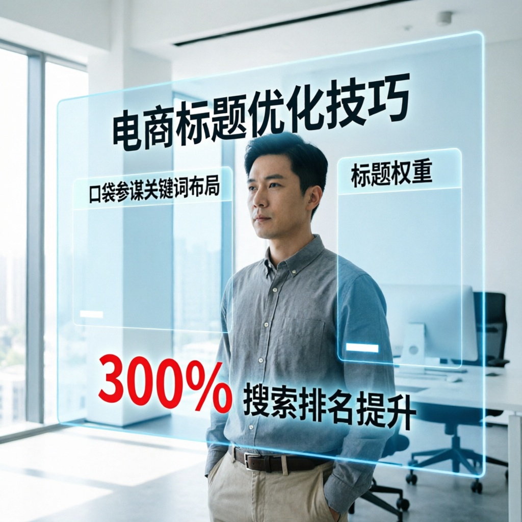电商标题优化技巧：口袋参谋关键词布局+标题权重，搜索排名提升300%