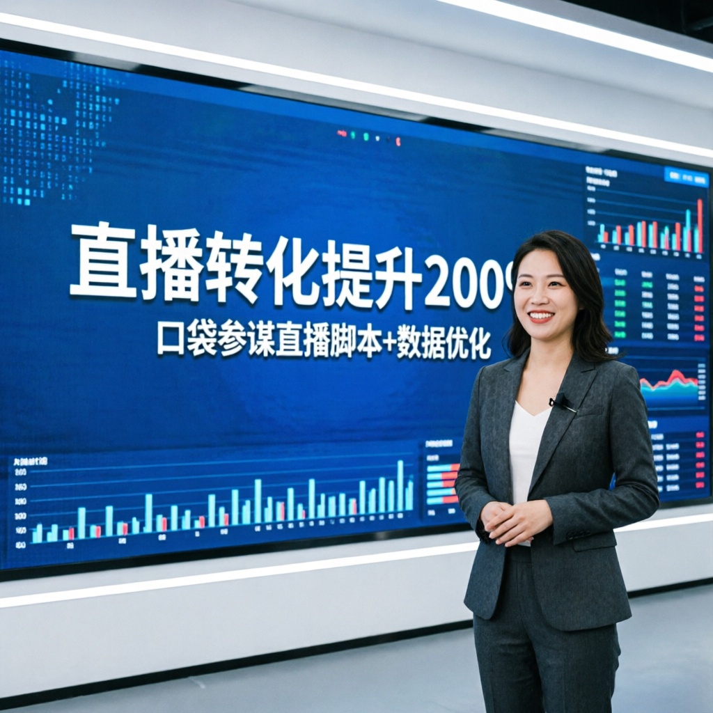 电商直播带货运营：口袋参谋直播脚本+数据优化，直播转化提升200%