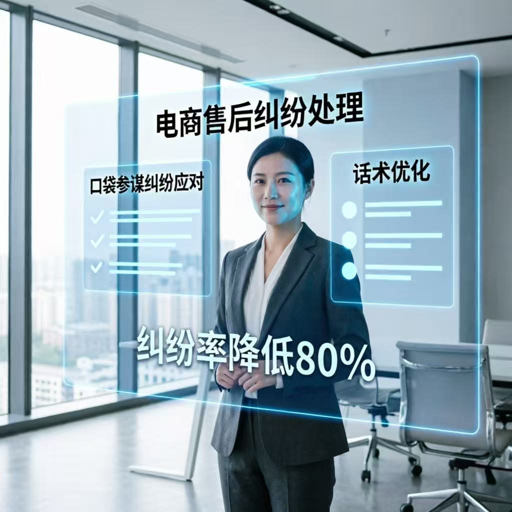 电商售后纠纷处理：口袋参谋纠纷应对+话术优化，纠纷率降低80%