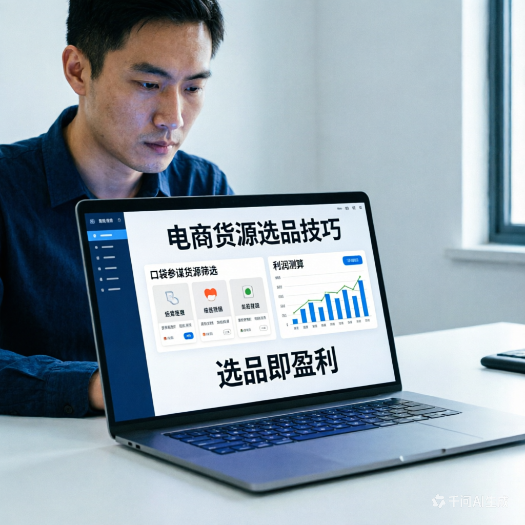 电商货源选品技巧：口袋参谋货源筛选+利润测算，选品即盈利